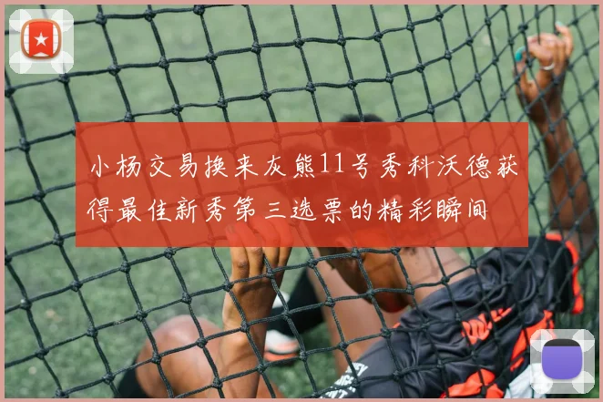 小杨交易换来灰熊11号秀科沃德获得最佳新秀第三选票的精彩瞬间